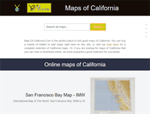 Tablet Screenshot of map-of-california.com